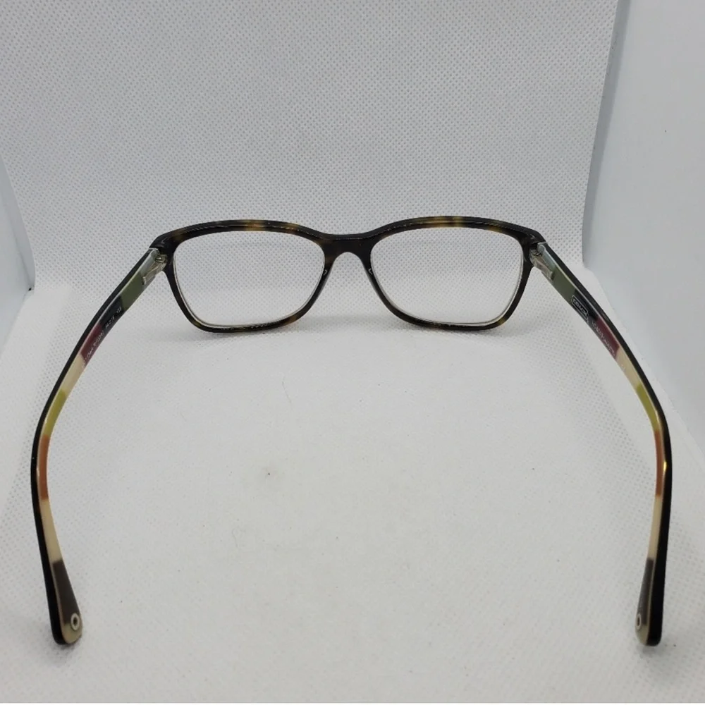 Coach Julayne Dark Tortoise Prescription Glasses Frames, Case, & Cleaning Cloth